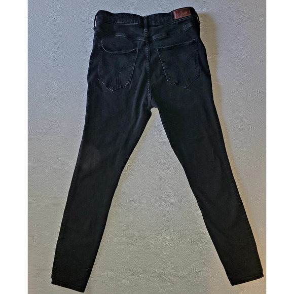 Hollister Black Super Skinny Ultra High Rise Jeans Size 11R (30x30) Woman's - Picture 3 of 11